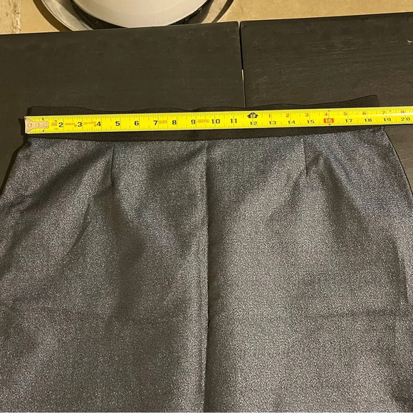 Ann Taylor LOFT Short Skirt Blue Metallic Shimmery Size 16 - Picture 8 of 10